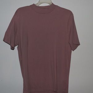 Mauve mock neck shirt